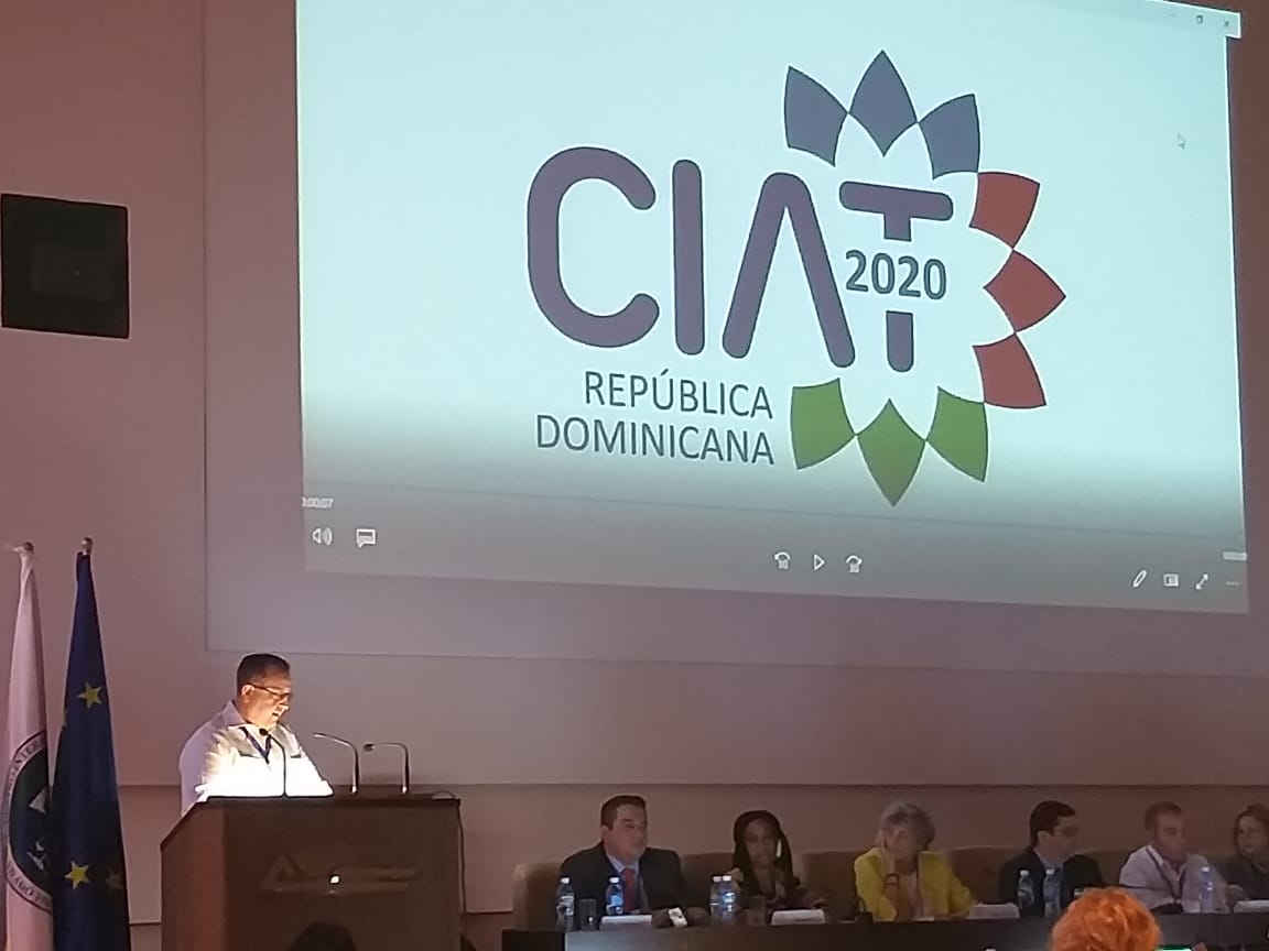 Magín Díaz participando en la 53 Asamblea del ​​CIAT celebrada en la Habana, Cuba